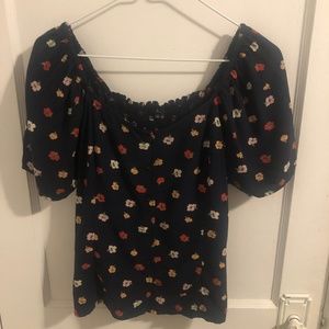 Madewell Floral, Button-Down Blouse Sz. S